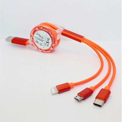 一拖三數據線伸縮系列