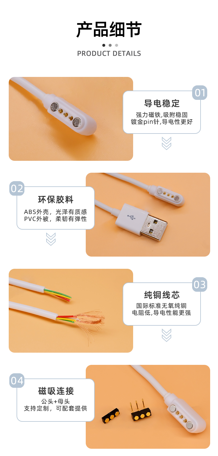 磁吸充電線