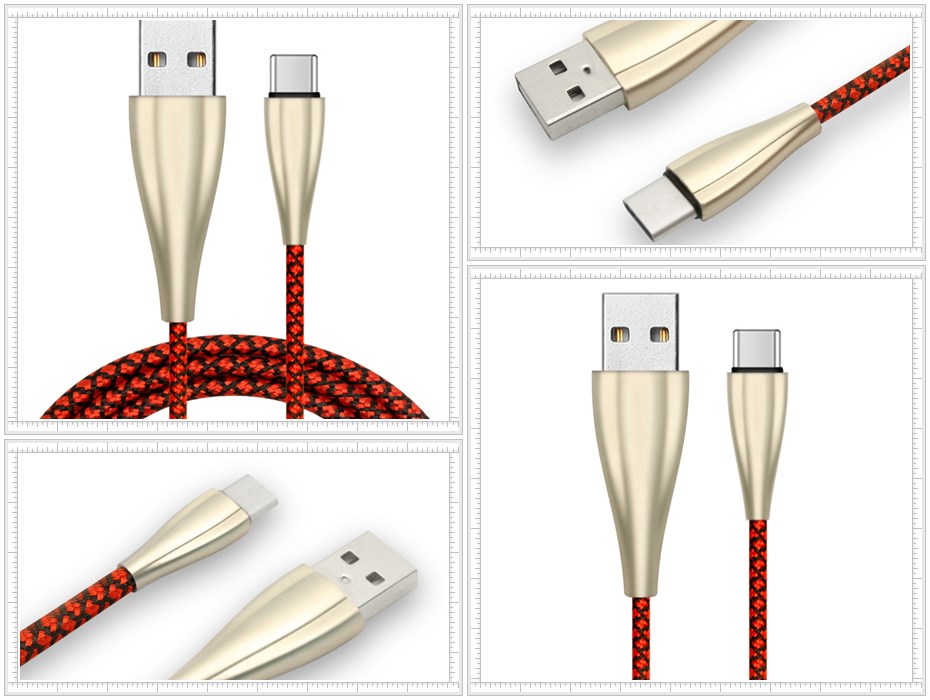 鋅合金編織數據線