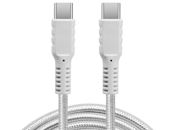 尼龍編織PD快充Type-C數據線，雙TC頭100W快充線