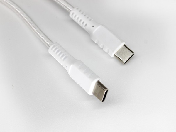 雙Type-C快充數據線，一體注塑成型設計，100W PD快充